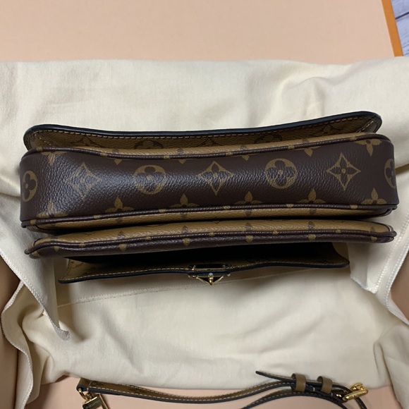 Louis Vuitton Brown Pochette Metis Reverse Monogram Canvas Crossbody Bag - Picture 9 of 16